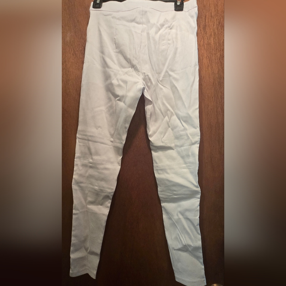Aiweiyi White Skinny Jeans/leggins with Zipper Details Sz13 NWT - Picture 6 of 8